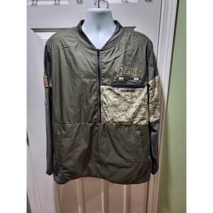 Los Angeles Rams Salute to Service half-zip Nike jacket